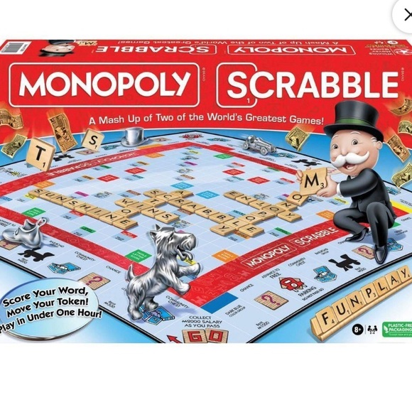 Monopoly Other - NIB Monopoly Scrabble Board Game -